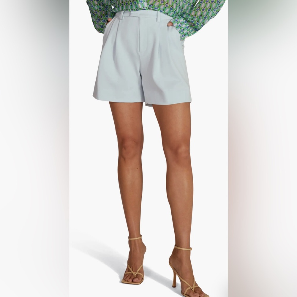 Favorite Daughter The Agnes Shorts In Pastel Blue Pleated Size 12 New